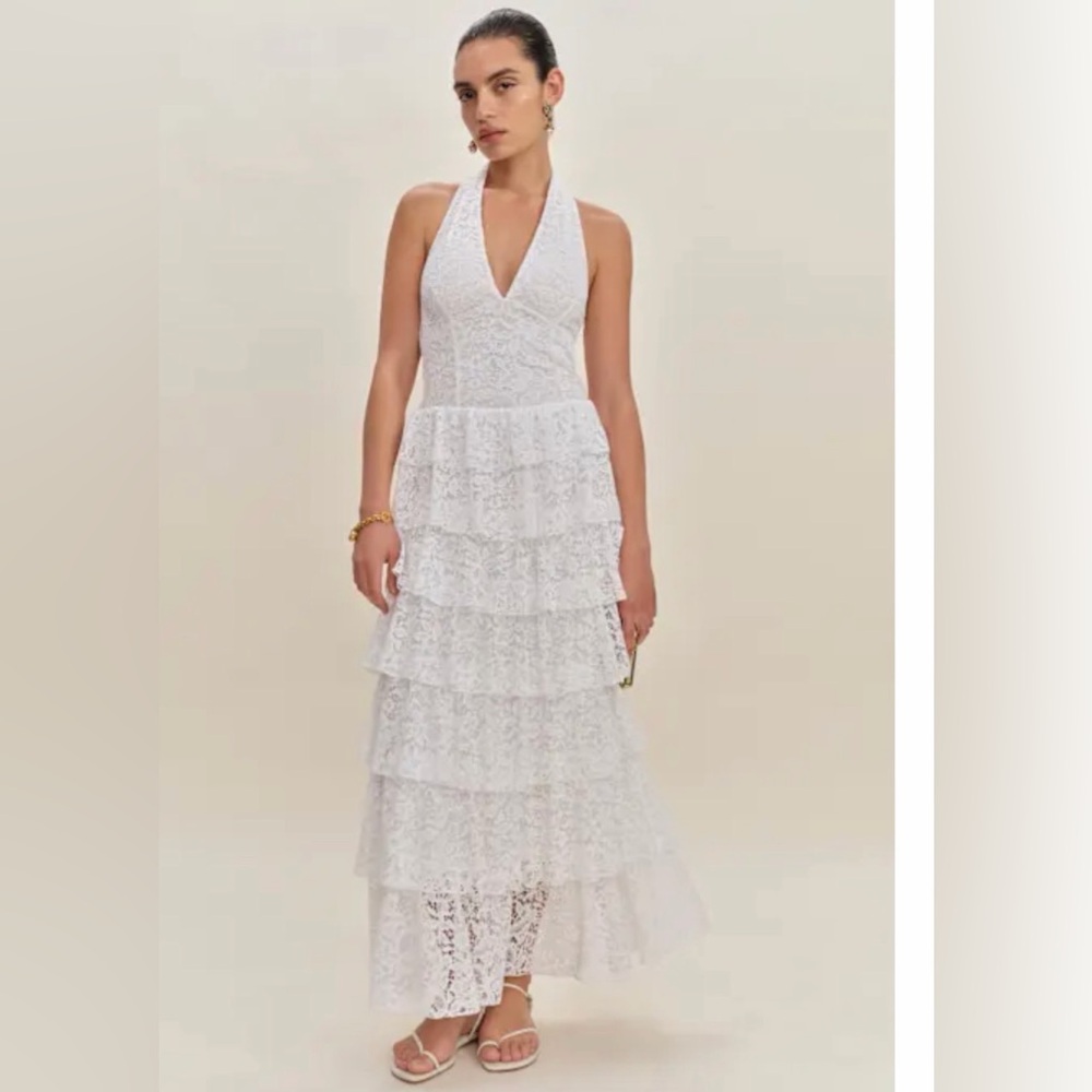 Reformation Astara Dress in Ivory, Size 0, NWT - Picture 3 of 3